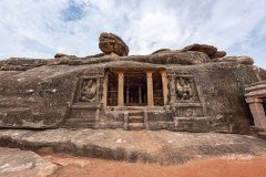 Front view of Ravana Phadi Cave Temple