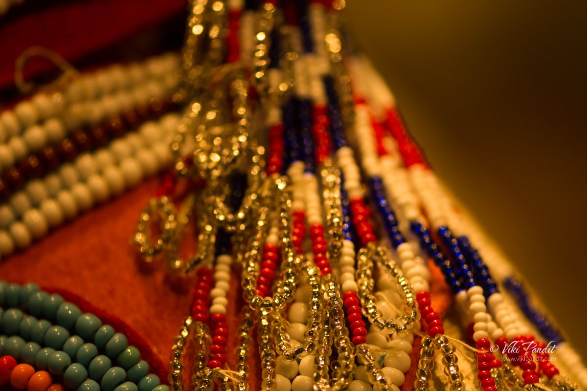 Beads used in dress of Northern People