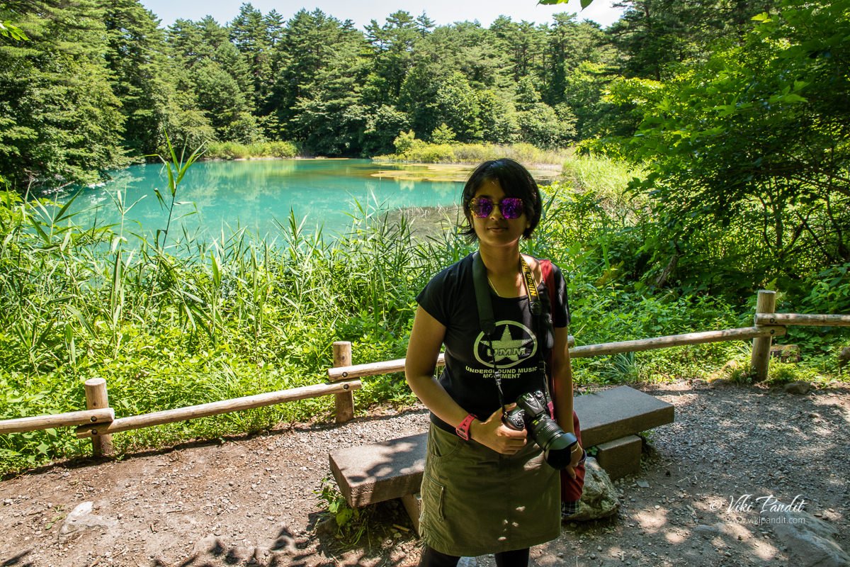 Ranita at Ruri-numa Pond along the Goshiki-numa Nature Trail