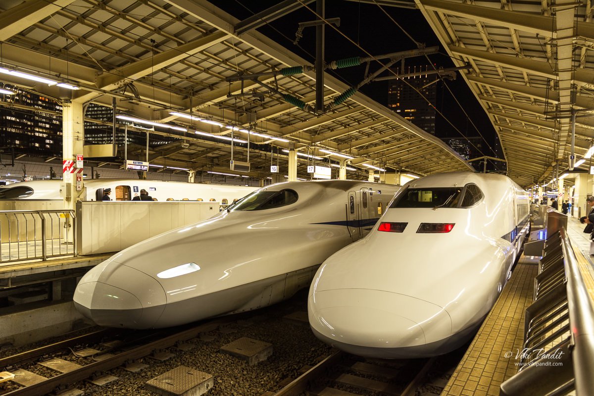 Catching the Shinkansen to Kyoto