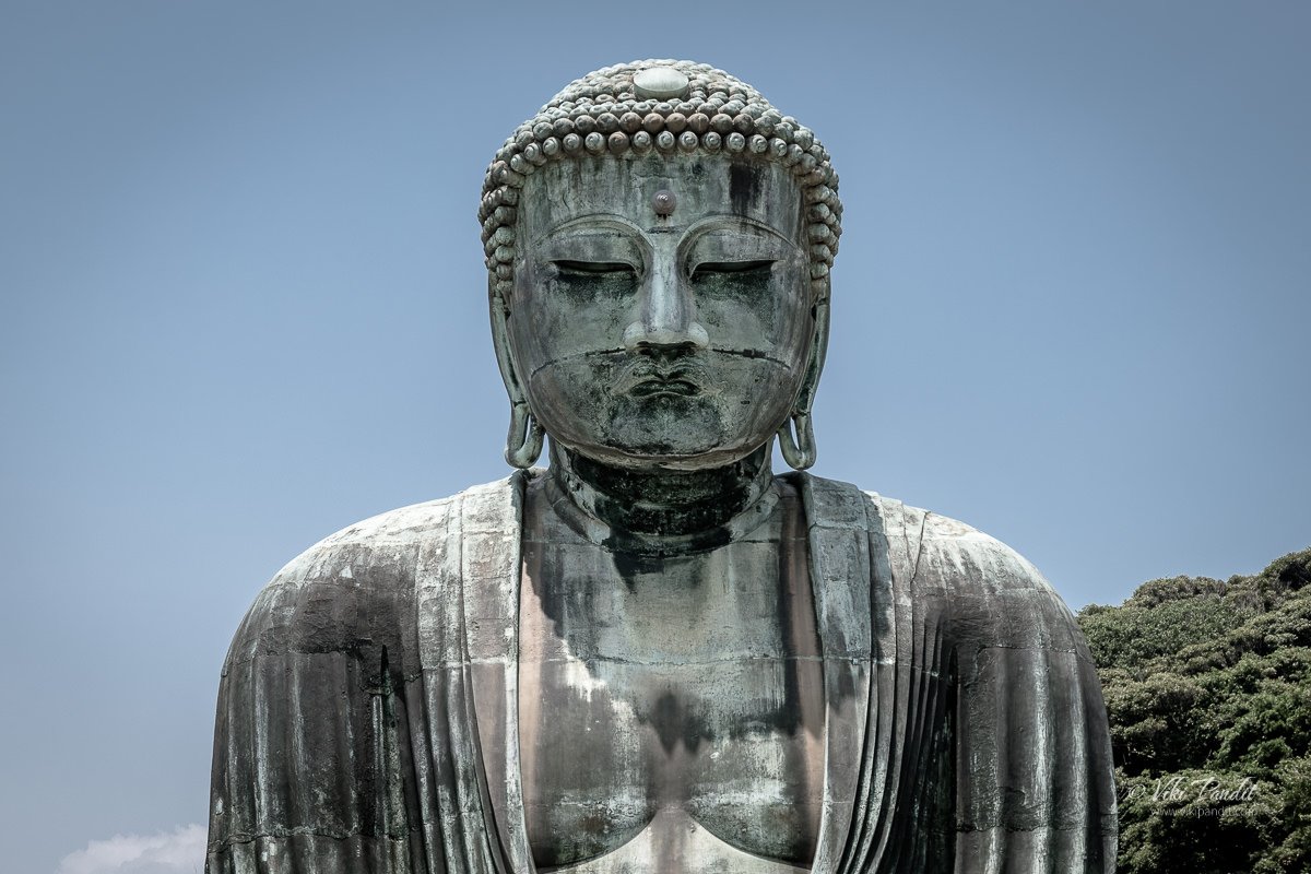 Bronze statue of Amitābha Buddha at the Kōtoku-in Temple