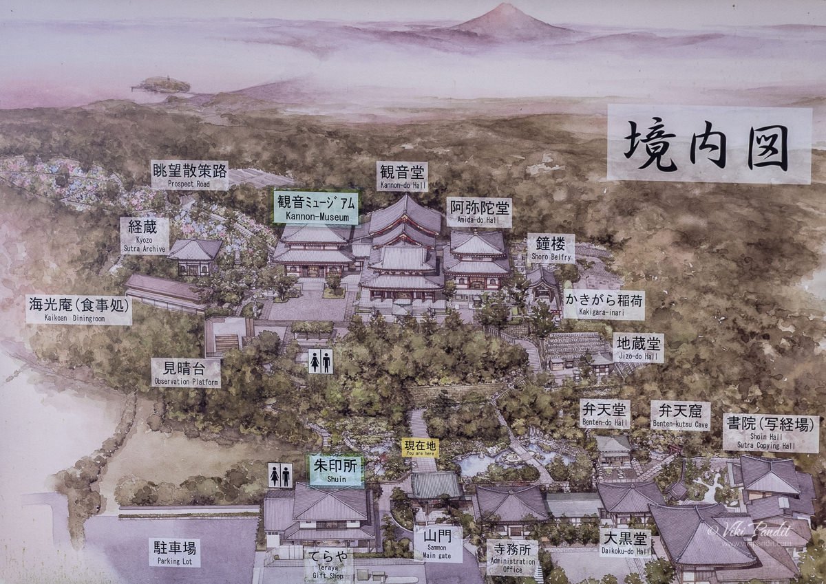 Hasedera Temple Map