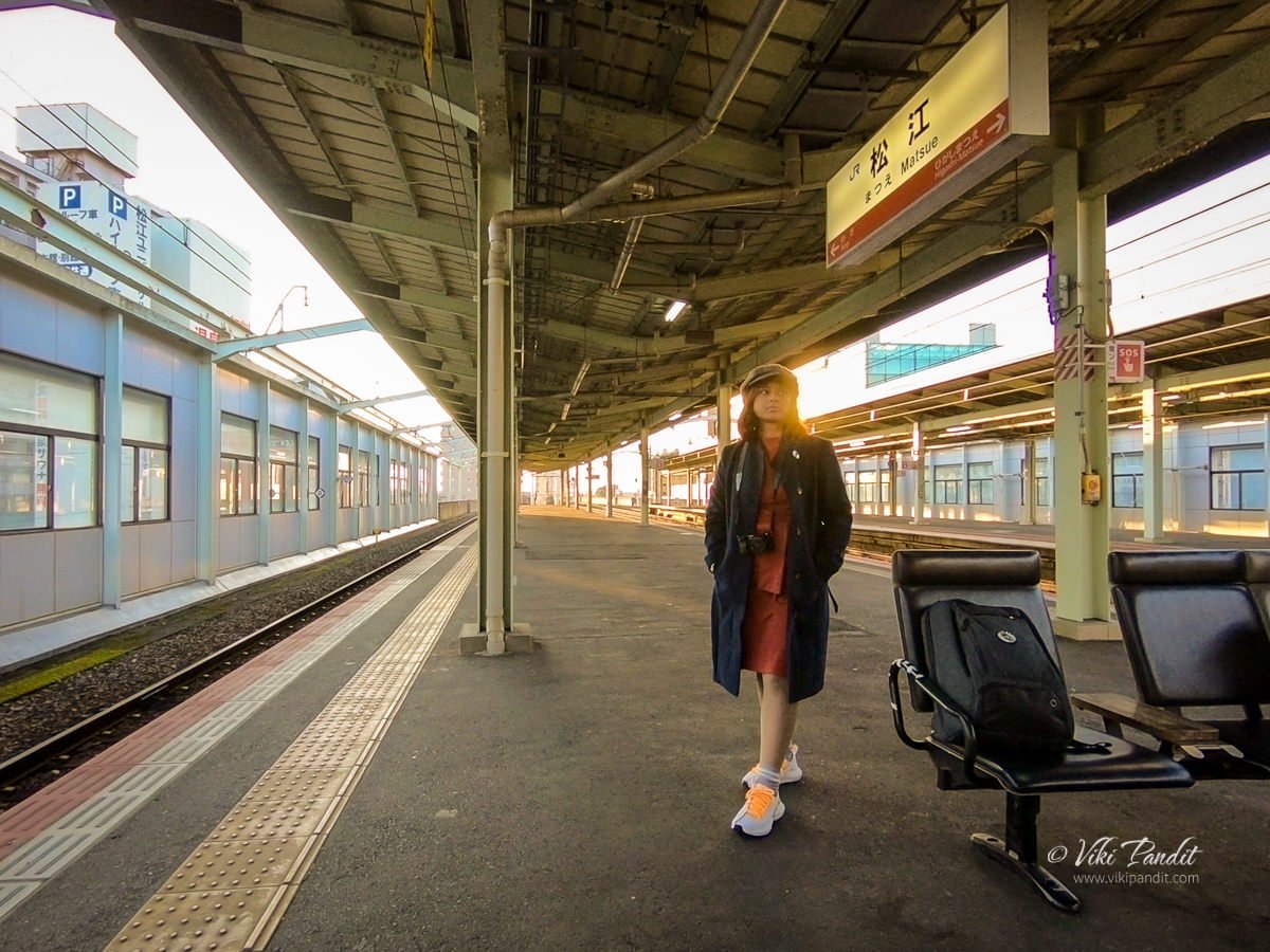 Ranita at Matsue Station