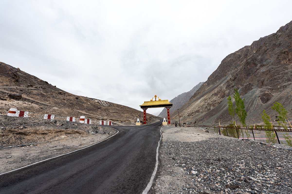Gate to Diskit Monastery