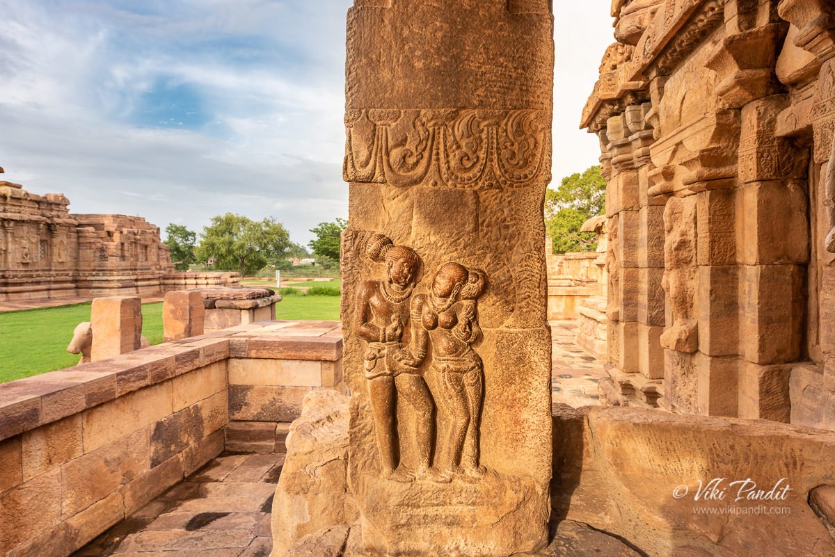 Pillars Carvings in Mallikarjuna Temple in Pattadakal