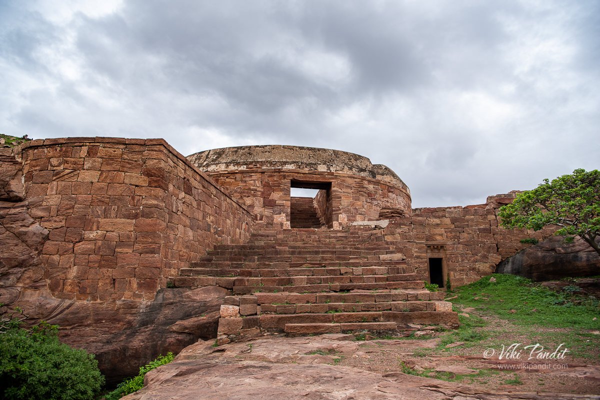 The bastion of Badami Fort