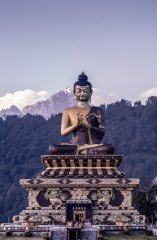 The 130-foot high statue of the Buddha at the Buddha Park in Ravangla The 130-foot high statue of the Buddha at the Buddha Park in Ravangla