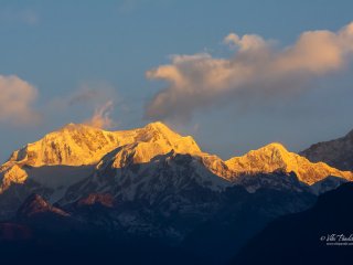 The Kanchenjunga Range as seen from The Elgin Mount Pandim Hotel