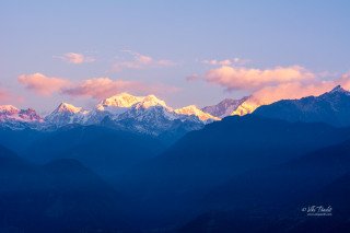 The Kanchenjunga Range as seen from The Elgin Mount Pandim Hotel The Kanchenjunga Range as seen from The Elgin Mount Pandim Hotel