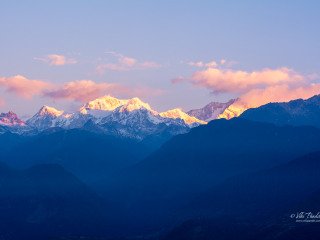 The Kanchenjunga Range as seen from The Elgin Mount Pandim Hotel