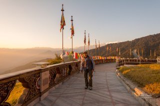 Viki at Buddha park in Ravangla Viki at Buddha park in Ravangla