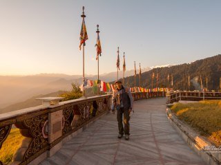 Viki at Buddha park in Ravangla