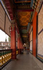 Corridors of Rumtek Monastery Corridors of Rumtek Monastery