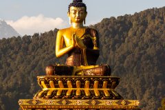 The 130-foot high statue of the Buddha at the Buddha Park in Ravangla