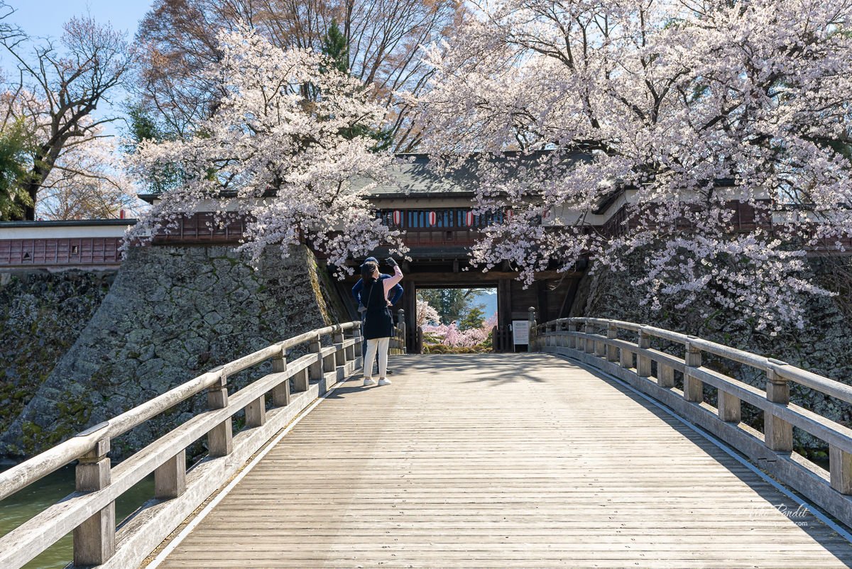 Bridge across the Takashima Castle moat