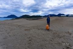 Ready to leave sand dunes of Tottori