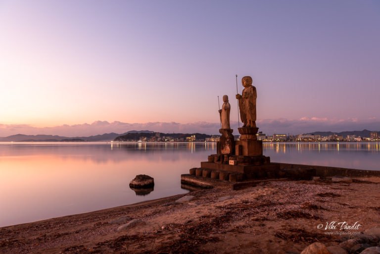 Sunset at Lake Shinji