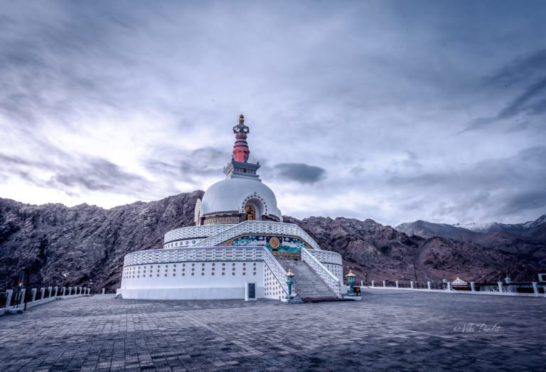 Shanti Stupa In Leh