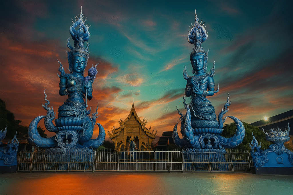 The Enchanting Blue Temple: Exploring Wat Rong Suea Ten’s Cultural Beauty